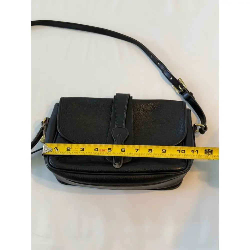 Dooney & Bourke Leather Equestrian Crossbody Bag Black Vintage - Picture 4 of 16